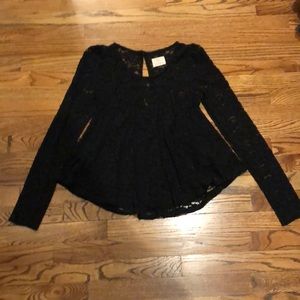 Black Peplum Top